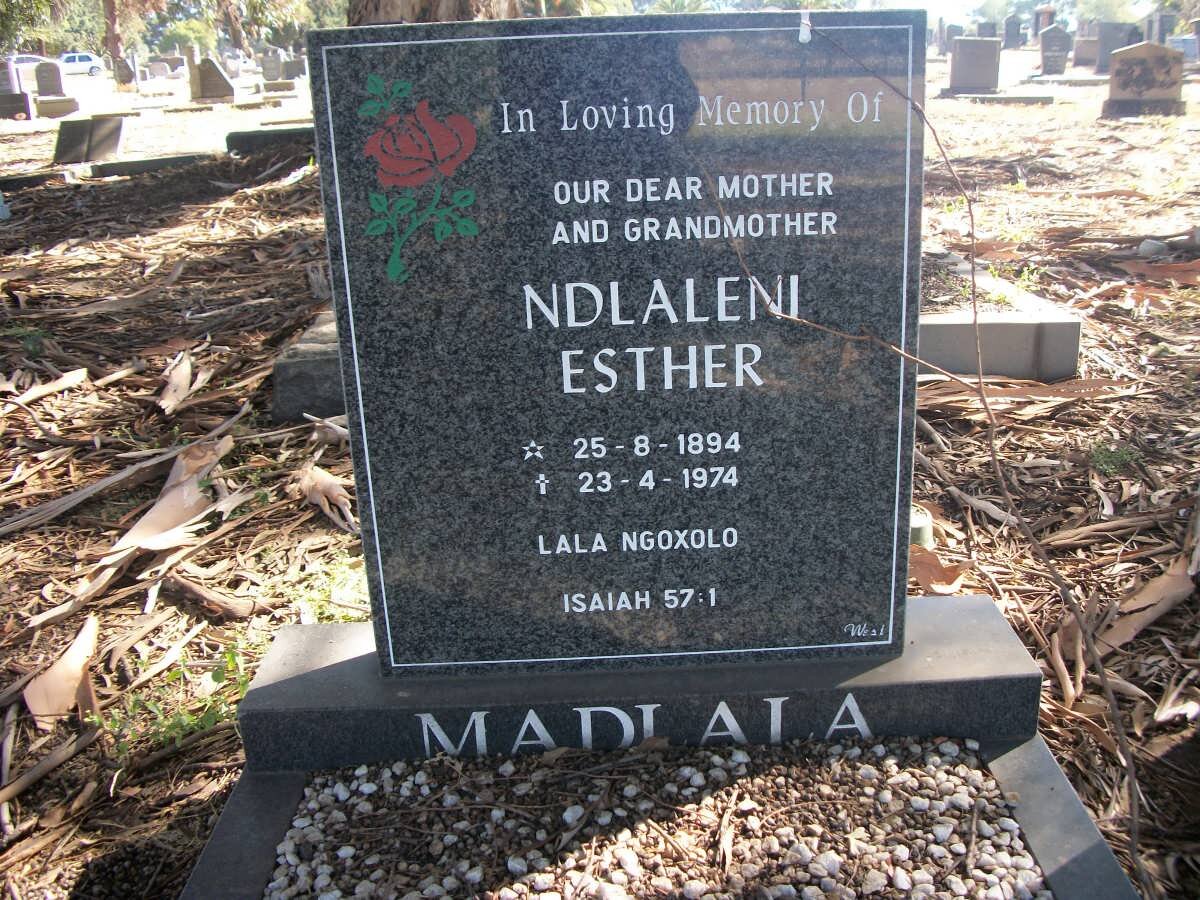 MADLALA Ndlaleni Esther 1894-1974