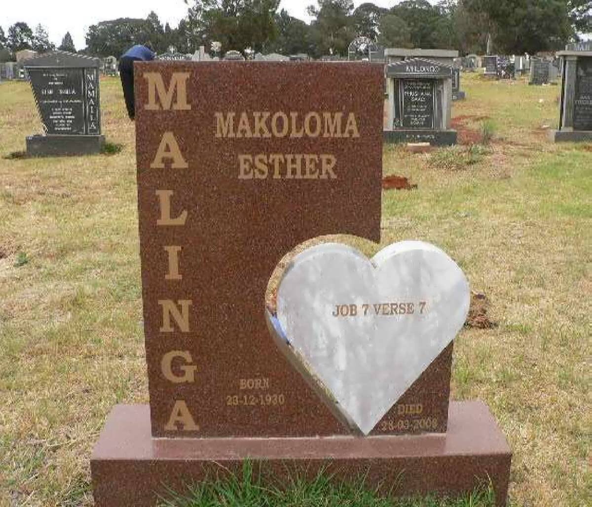 MALINGA Makoloma Esther 1930-2008