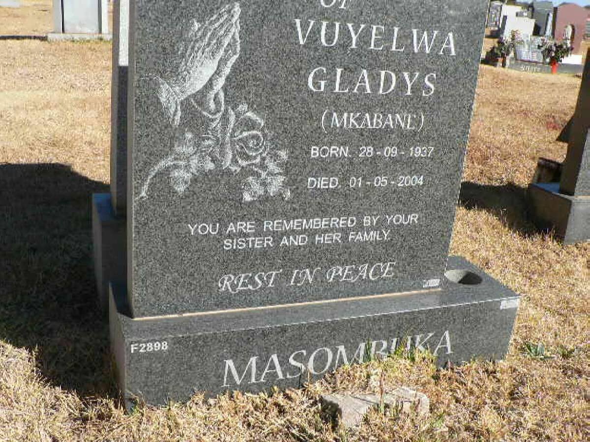 MASOMBUKA Vuyelwa Gladys nee MKABANE 1937-2004