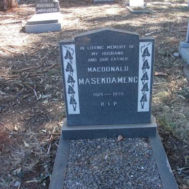 MASEKOAMENG Macdonald 1921-1975