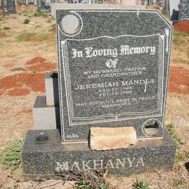 MAKHANYA Jeremiah Mandla 1944-2008