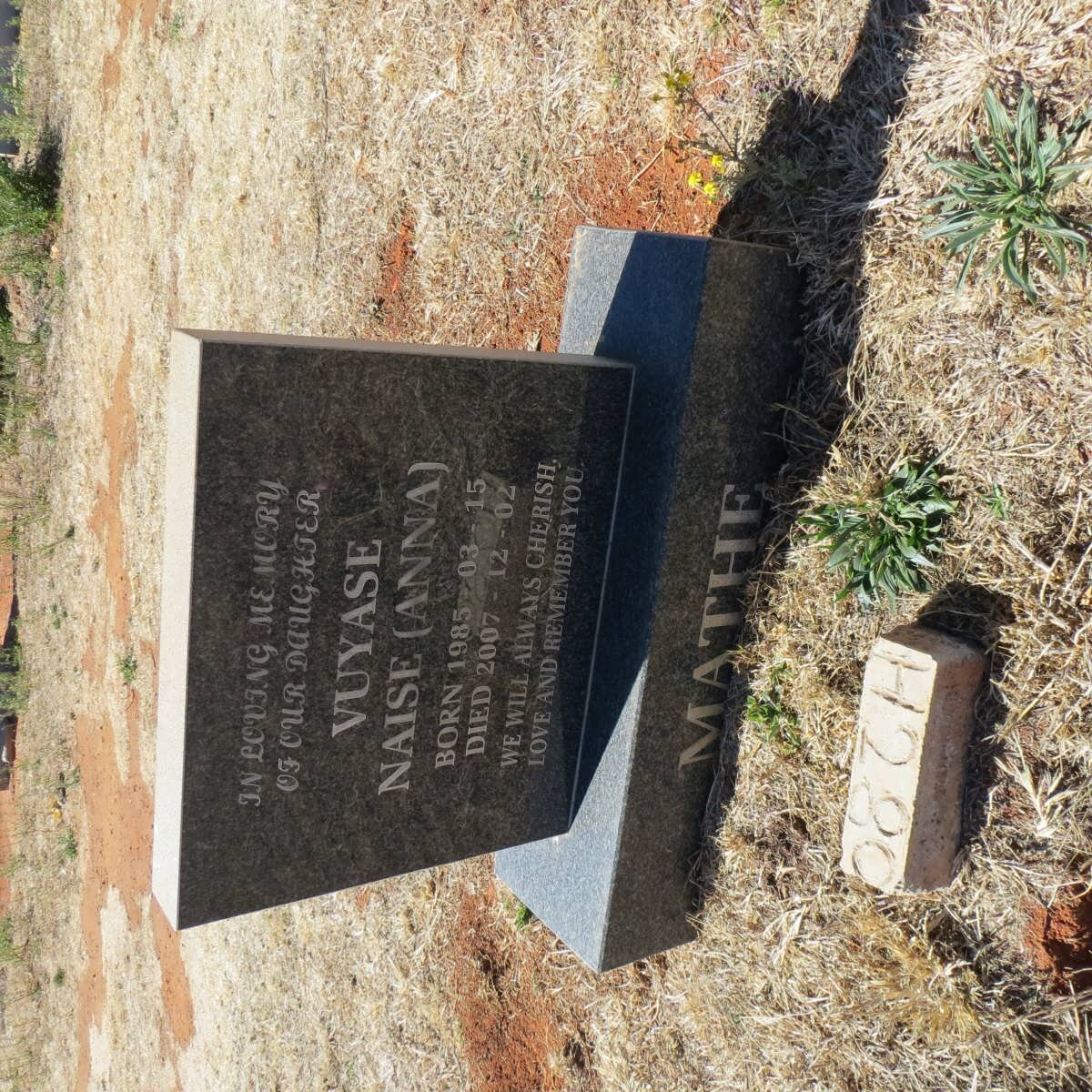 MATHE Vuyase Naise 1985-2007