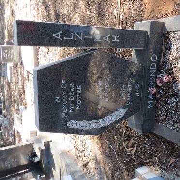 MASONDO Alzinah 1907-1075