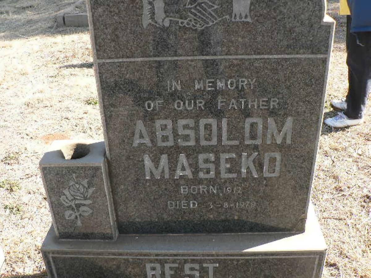MASEKO Absolom 1912-1979