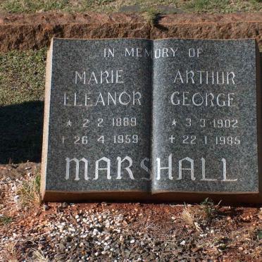 MARSHALL Arthur George 1902-1985 &amp; Marie Eleanor 1889-1959