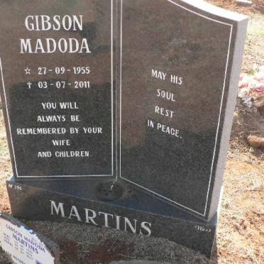 MARTINS Gibson Madoda 1955-2011