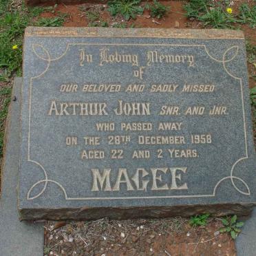 MAGEE Arthur John -1958 :: MAGEE Arthur John -1958