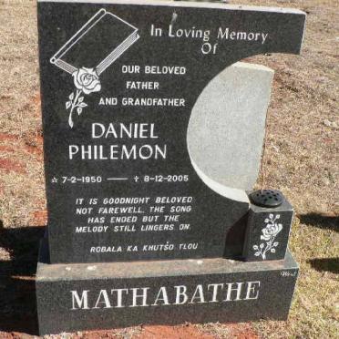MATHABATHE Daniel Philemon 1950-2005