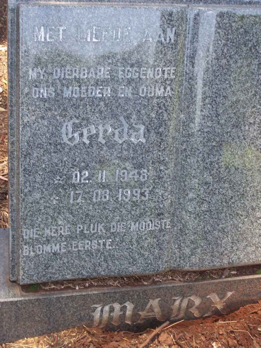 MARX Gerda 1948-1993