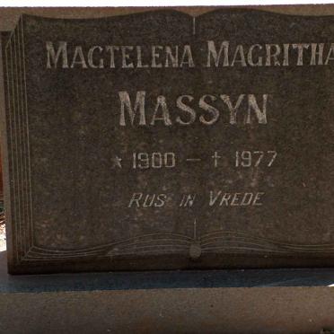MASSYN Magtelena Magritha 1900-1977