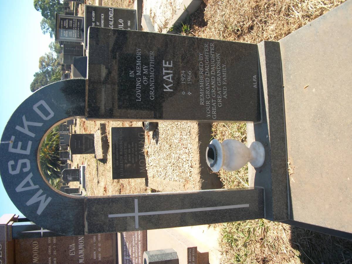 MASEKO Kate 1924-1966