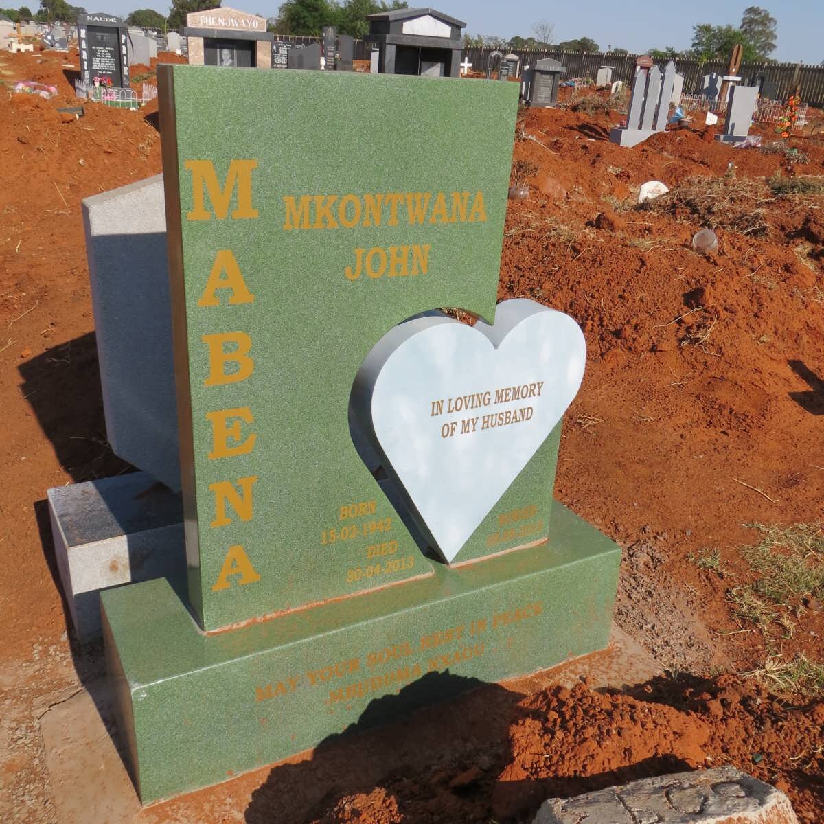 MABENA Mkontwana John 1942-2013