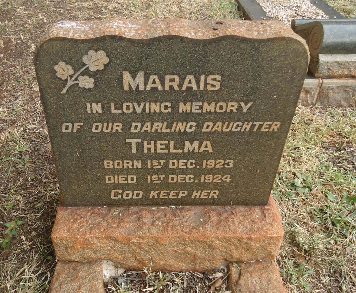 MARAIS Thelma 1943-1924