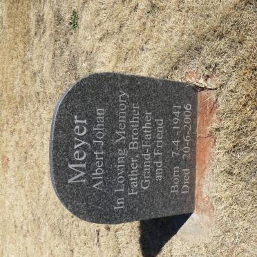 MEYER Albert Johan 1941-2006