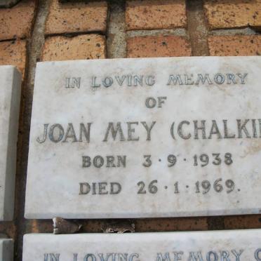 MEY Joan 1938-1969