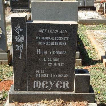 MEYER Anna Johanna 1908-1987