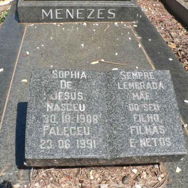MENEZES Antonio Concalves 1910-1969 &amp; Sophia de Jesus Nasceu 1908-1991