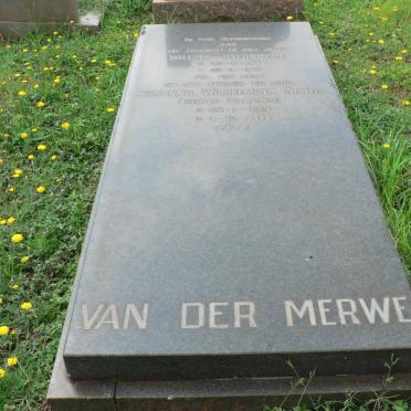 MERWE Willem Sternberg, van der 1916-1965 &amp; Susanna Wilhelmina Alida WILLEMSE 1921-1974