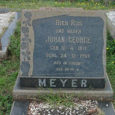 MEYER Johan George 1871-1959