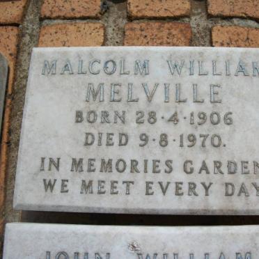 MELVILLE Malcolm William 1906-1970