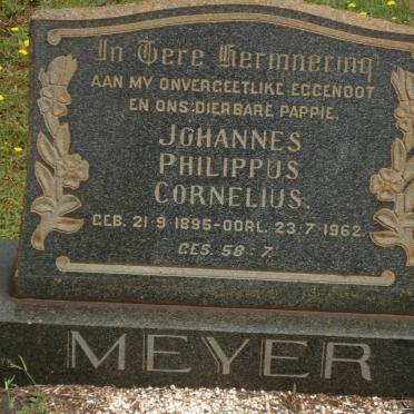 MEYER Johannes Philippus Cornelius 1895-1962