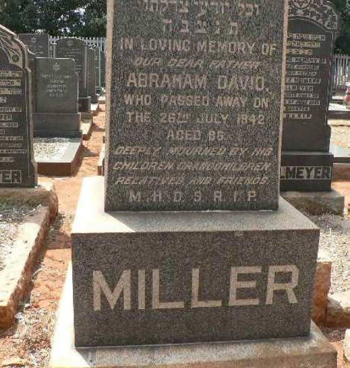 MILLER Abraham David -1942