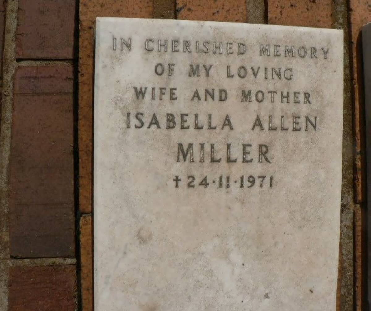 MILLER Isabella Allen -1971