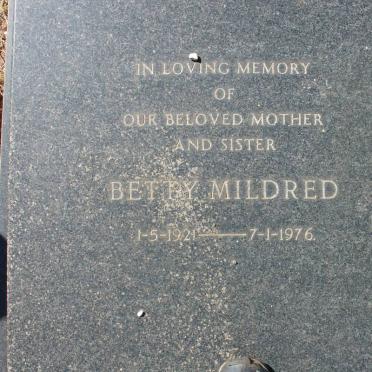 MILDRED Betty 1921-1976