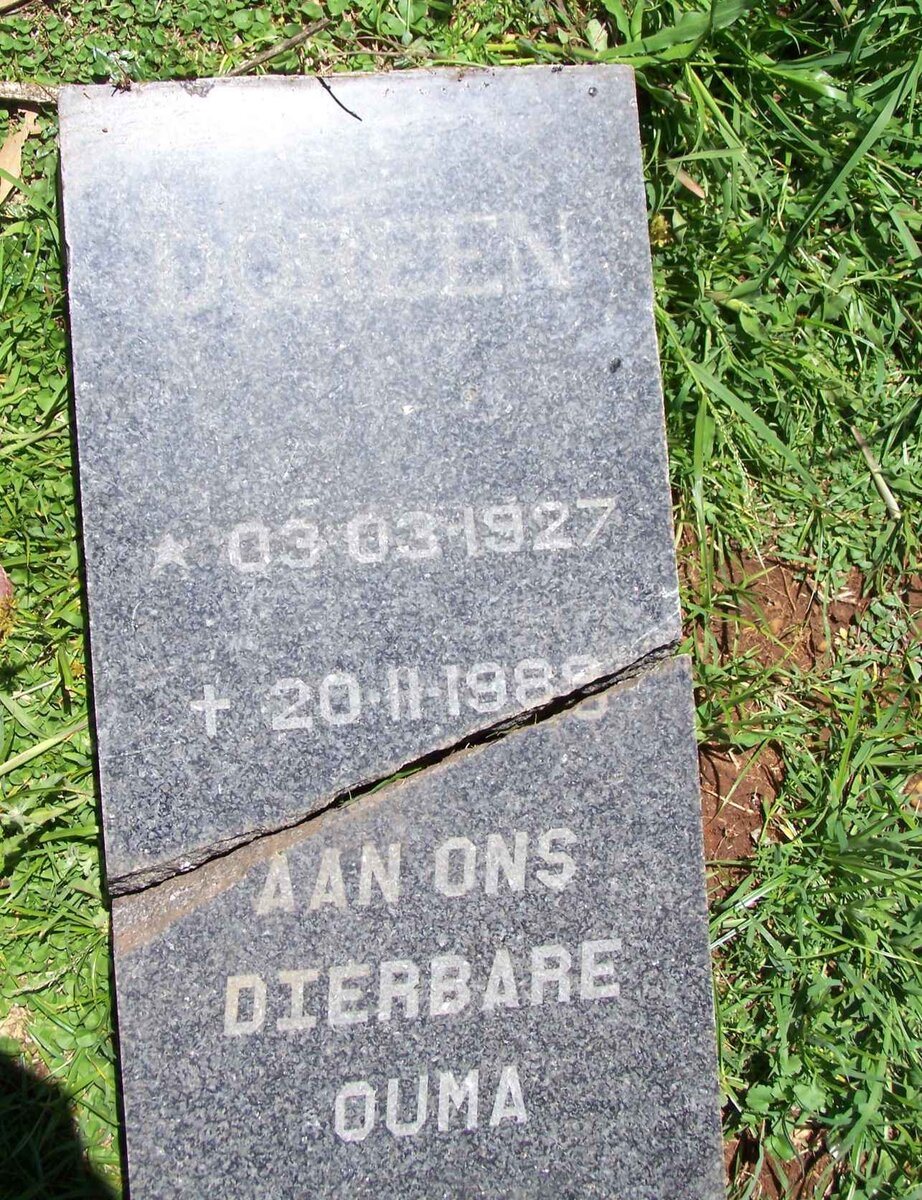 MINNAAR Doreen 1927-1989