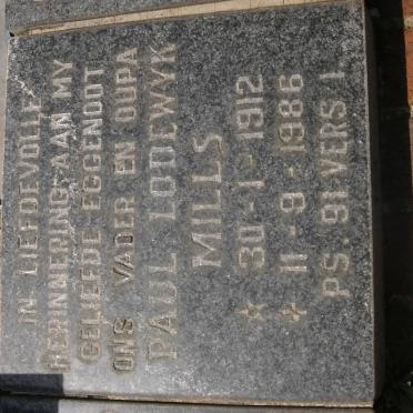 MILLS Paul Lodewyk 1912-1986