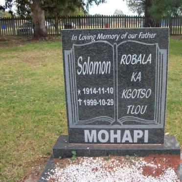 MOHAPI Solomon 1914-1999