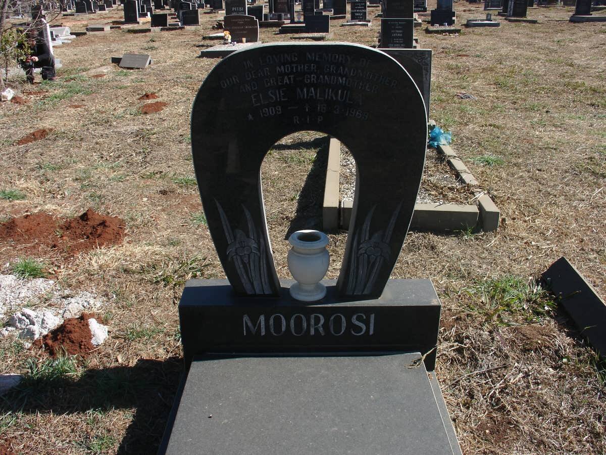 MOOROSI Elsie Malikula 1909-1969