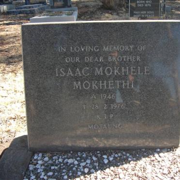 MOKHETHI Isaac Mokhele 1946-1976