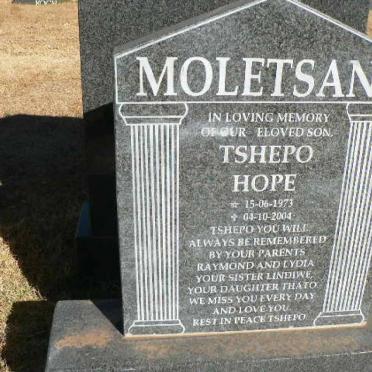 MOLETSANE Tshepo Hope 1973-2004