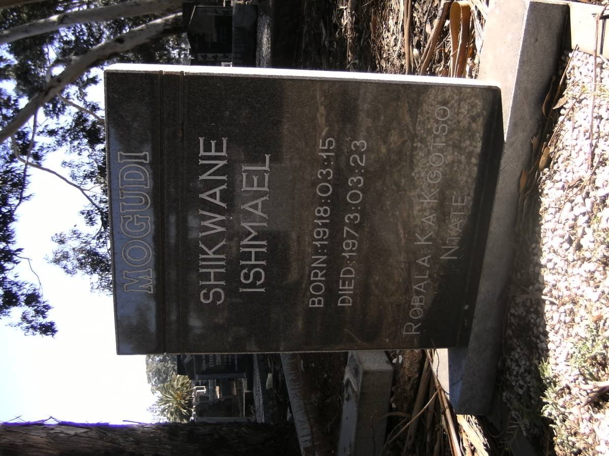 MOGUDI Shikwane Ishmael 1918-1973
