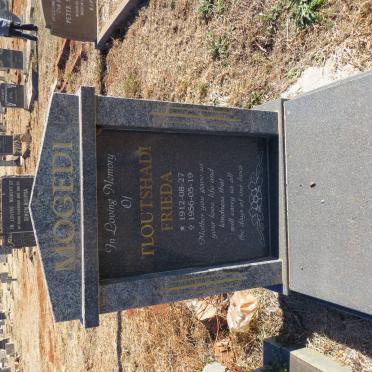 MOGEDI Tloutshadi Frieda 1912-1956