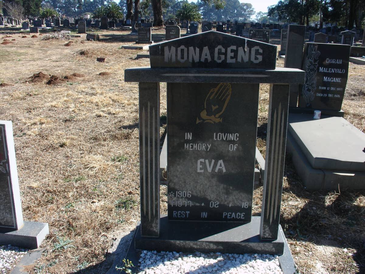MONAGENG Eva 1906-1977