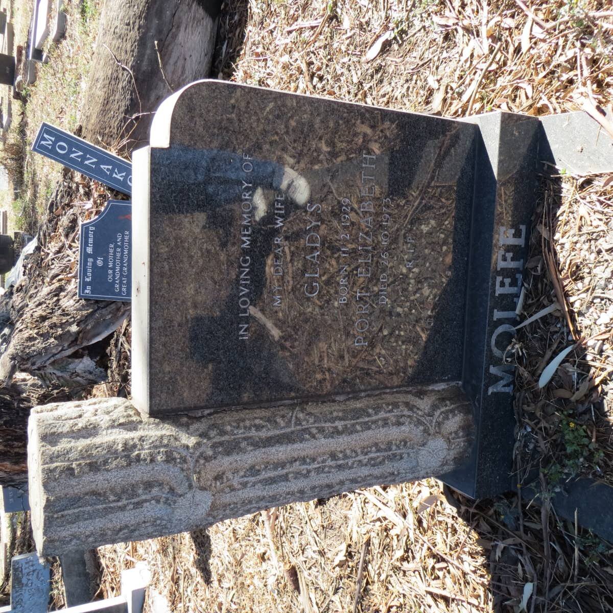 MOLEFE Gladys 1929-1973