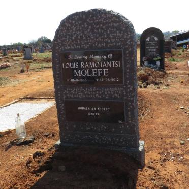 MOLEFE Louis Ramotantsi 1965-2012