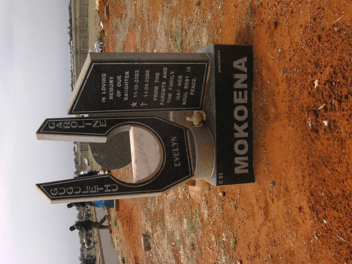 MOKOENA Gugulethu Caroline Evelyn 2002-2008