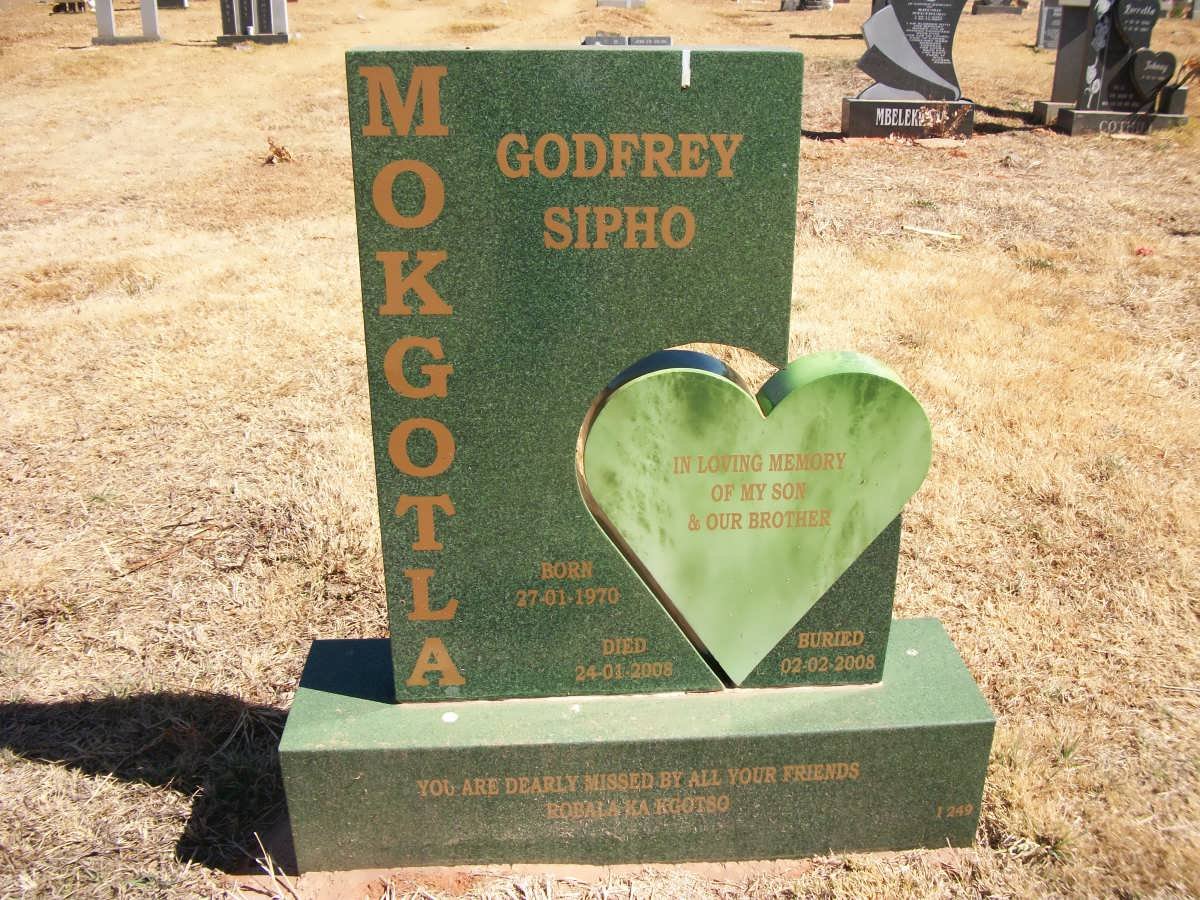 MOKGOTLA Godrey Sipho 1970-2008