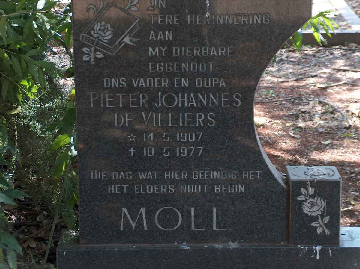 MOLL Pieter Johannes De Viliers 1907-1977