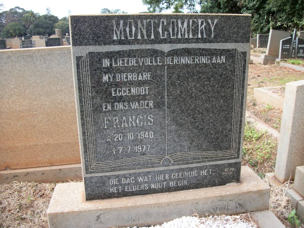 MONTGOMERY Francis 1940-1977