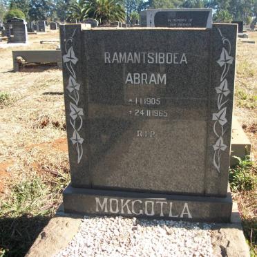MOKGOTLA Ramantsiboea Abram 1905-1965