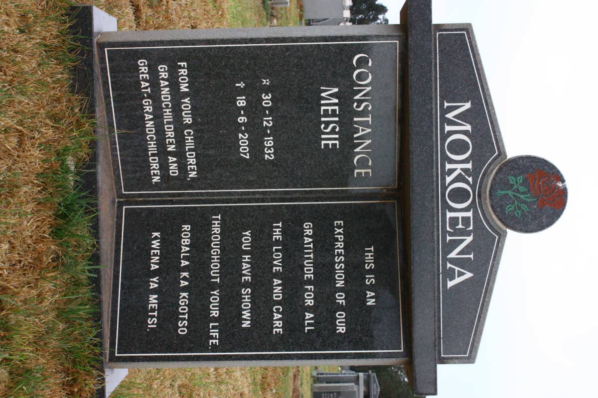 MOKOENA Constance Meisie 1932-2007