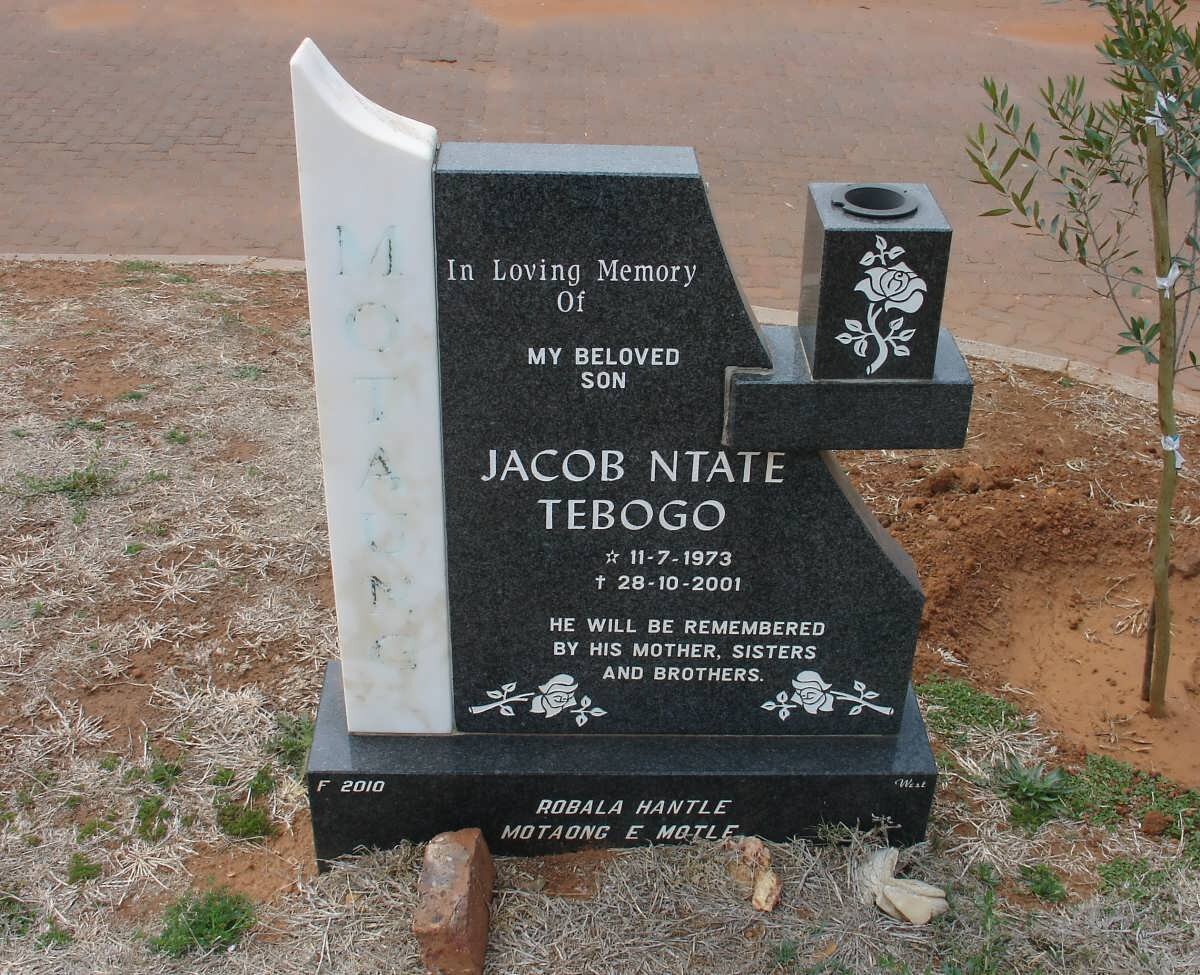 MOTAUNG Jacob Ntate Tebogo 1973-2001