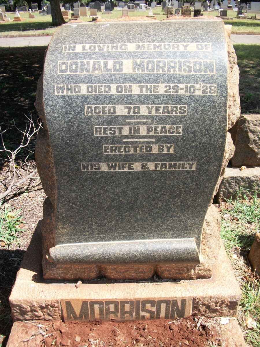 MORRISON Donald -1928