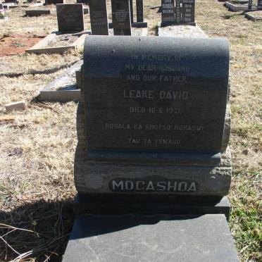 MOCASHOA Leake David -1971