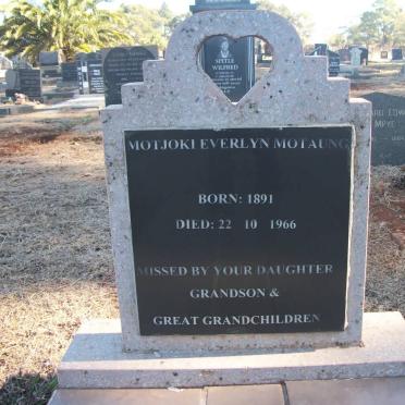 MOTAUNG Motjoki Everlyn 1891-1966