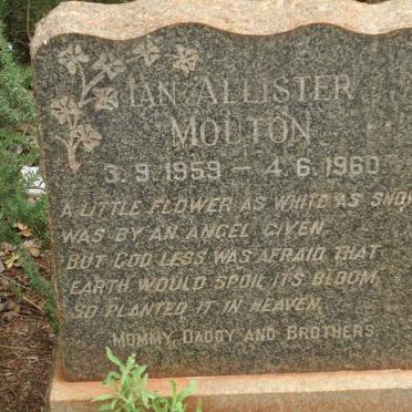 MOUTON Ian Allister 1959-1960